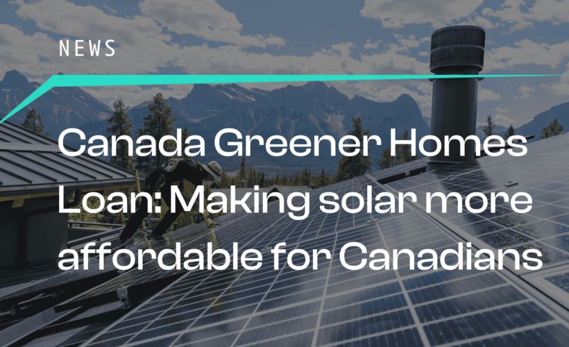 Greener Homes Loan
