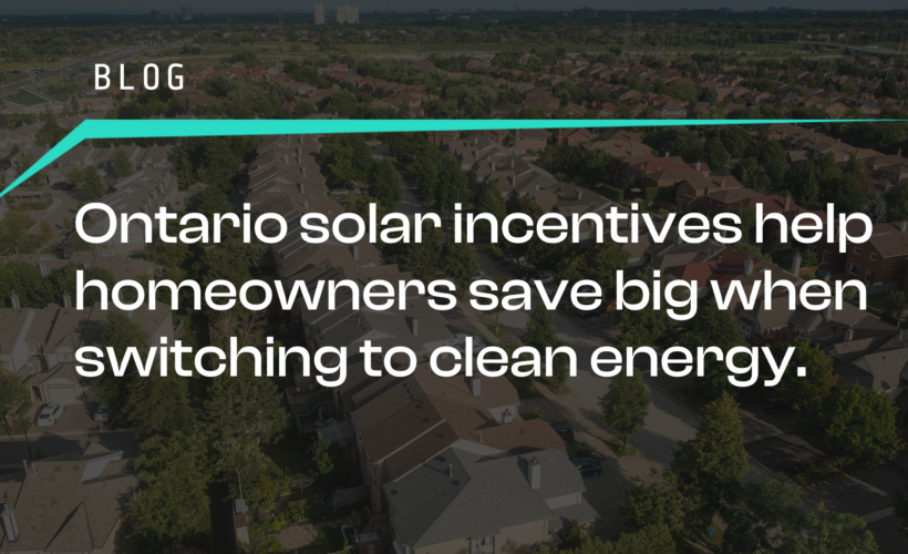 Ontario solar incentives