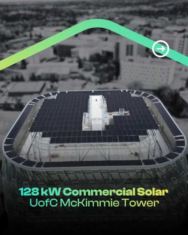 Project Spotlight: University of Calgary McKimmie Tower (Completed 2022)

As we continue to grow our commercial solar portfolio, we're looking back at one of the most technically challenging projects our team has completed.

Installed atop the University of Calgary's iconic McKimmie Tower, this 128 kW commercial solar system required far more than a standard rooftop installation.

Working at significant heights meant every day started with detailed safety planning. The building's elevation required precise structural engineering to withstand high wind loads, while custom-fabricated mounting solutions were developed for both the central and curved perimeter solar arrays. To complete the installation, our team also had to safely route large electrical conductors through the building's elevator shaft while meeting strict code requirements.

The finished system includes:
☀️ 376 Hanwha 340W solar modules
☀️ 128 kW DC / 103 kW AC system size
☀️ Approximately 140,000 kWh of annual clean energy production
☀️ Estimated $17,000 in first-year electricity savings
☀️ Projected $870,000 in electricity savings over 25 years

One of the biggest lessons from this project? Complex commercial solar installations demand more than quality equipment - they require careful planning, strong partnerships, and the ability to adapt when unexpected challenges arise.

A big thank you to the University of Calgary and Stuart Olson for the opportunity to be part of this landmark project.

Find project details under 'Our Projects' (link in bio).

#ZenoRenewables #CommercialSolar #ProjectFeature #SolarInstallation #SolarSolutions #SolarAlberta #Alberta #SolarCalgary #Calgary #YYC @ucalgary @stuartolsoninc