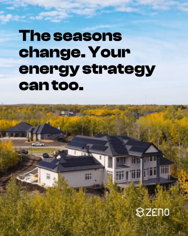 🍂 Cooler days are here, but that doesn't mean solar season is over!

Alberta homeowners know how quickly the seasons can change. And while daylight hours are getting shorter, your home still needs electricity year-round.

☀️ Solar panels continue generating electricity even on cold days. In fact, cooler temperatures can help panels operate more efficiently.

Already have solar? Now is a great time to review your @SolarClubAB electricity rate!

As we head into November and solar production naturally slows, it may be time to switch from your summer high-export rate to your winter low-import rate to help make the most of your solar investment.

Not sure when to switch? Check your recent electricity production and consumption to see which rate makes the most sense for your household.

👉 Thinking about going solar? Request your free, no-obligation solar quote - link in bio.

#ZenoRenewables #SolarAlberta #CalgarySolar #EdmontonSolar #AlbertaHomeowners